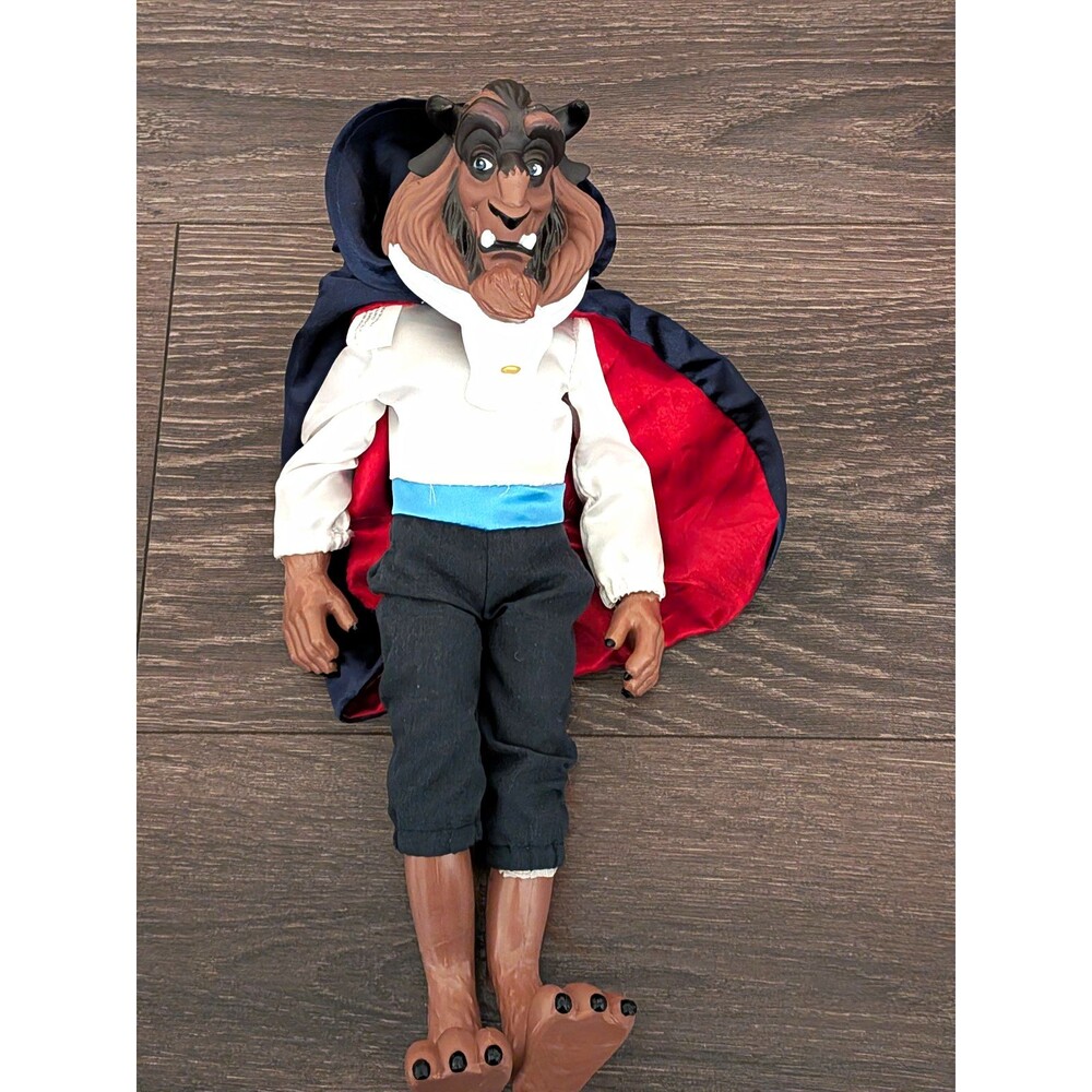Disney Beauty and the Beast Beast Action Figure Doll w/ Fabric Cape